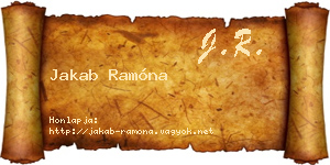 Jakab Ramóna névjegykártya